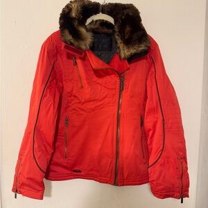 Spyder Women’s Ski Jacket with faux fur collar